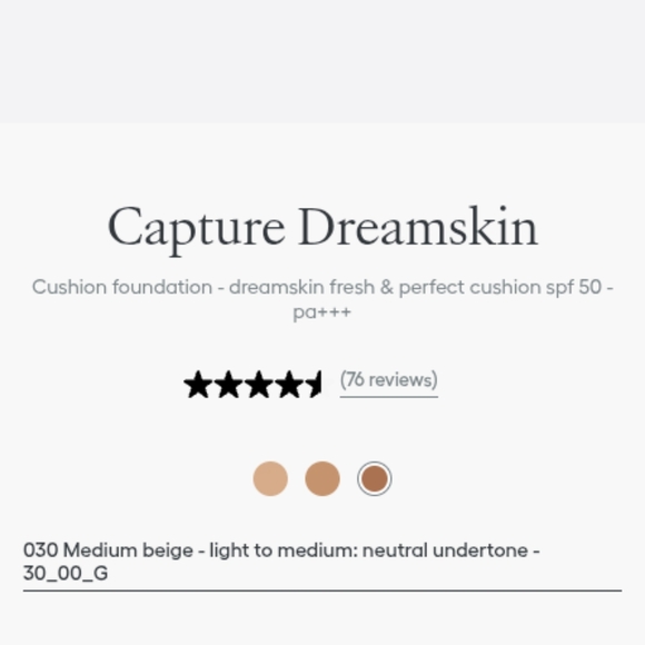 Sealed-Dior Capture Dreamskin Cushion Foundation - Medium Color30 NWOB $90Retail - Picture 3 of 9